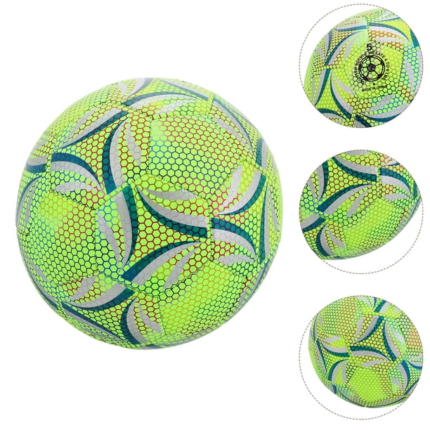Balón de fútbol luminoso que brilla en la oscuridad, pelota de fútbol Balón de fútbol luminoso que brilla en la oscuridad, pelota de fútbol