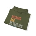 thumbnail image 4 of 35th Birthday Husband Dad Hoodie Gifts Hooded Sweatshirt Pullover Shirt, 4 of 4