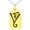 Gold, variant on Stainless Steel Reiki Dumo Tibetan Master Engraved Small Rectangle Dog Tag Charm Pendant Necklace