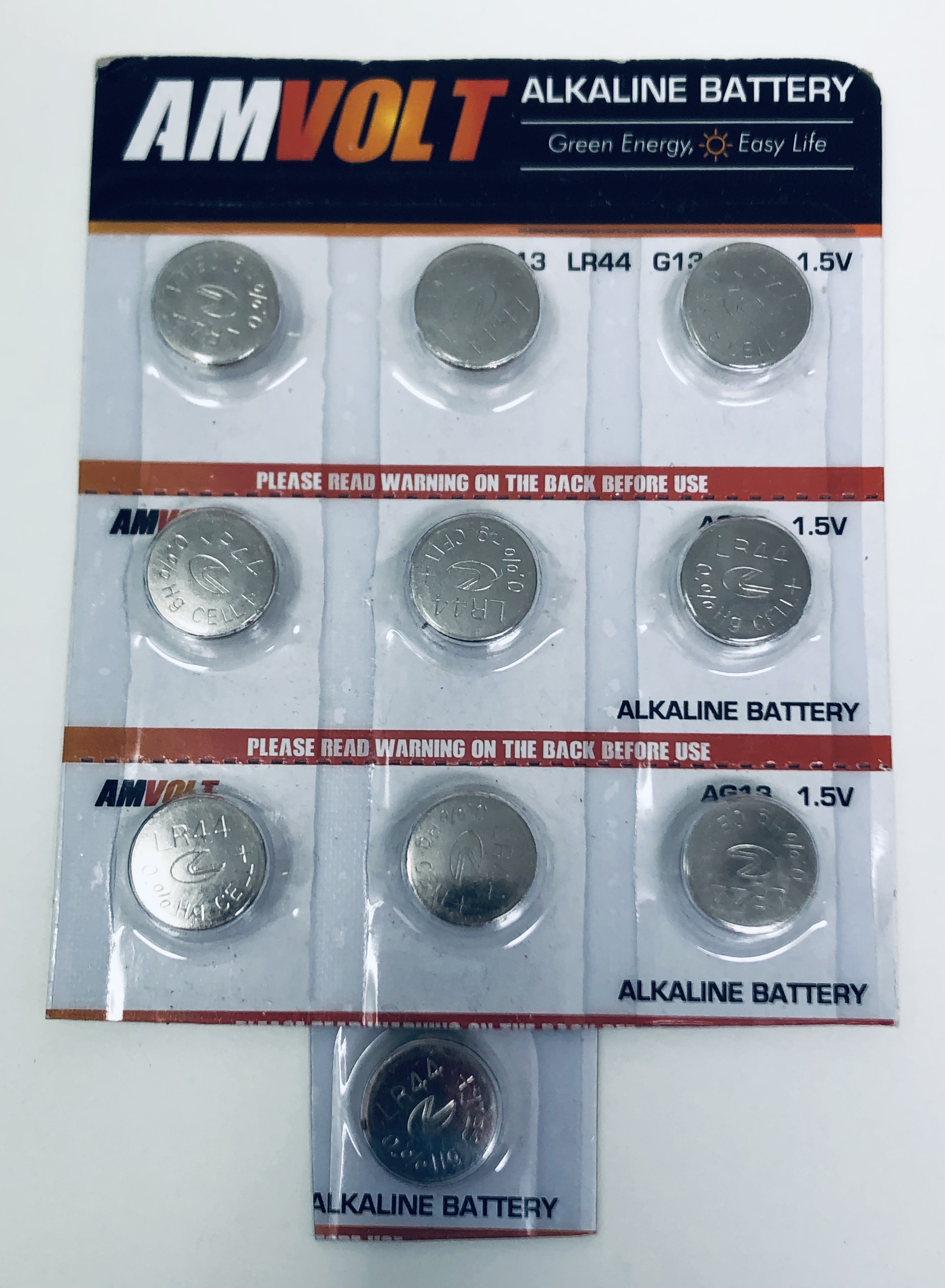 10 pack lr44 batteries AG13A76 Battery, Premium Alkaline Ultra Power