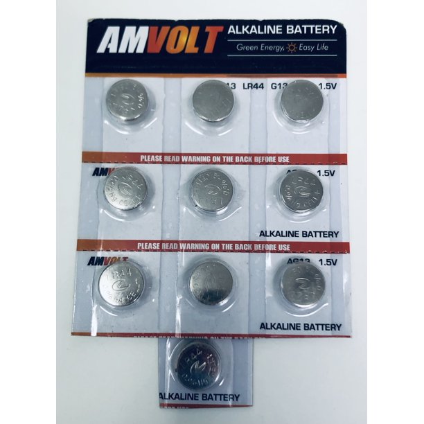 10 pack lr44 batteries AG13A76 Battery, Premium Alkaline Ultra Power Non Rechargeable Button
