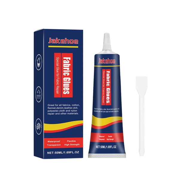 Precio sorpresa!Pegamento para tela, pegamento permanente transparente lavable, apto para todos los tejidos, algodón, franela, mezclilla, cuero, poliéster, muñecas, secado las 24 horas y resistente a