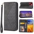 thumbnail image 1 of Case for Apple iPhone 14, Magnetic Matte Premium PU Leather Stand Flip Cover with Card Slots and Wallet, Shockproof and Full Body Protection Compatible with iPhone 14 6.1 inch - Black, 1 of 10