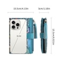 thumbnail image 3 of GAEKEAO Medium Size Wallet for Women RFID Blocking Bifold Card Holder Slim Womens Wallet with ID Window and Zipper Coin Pocket, 3 of 7