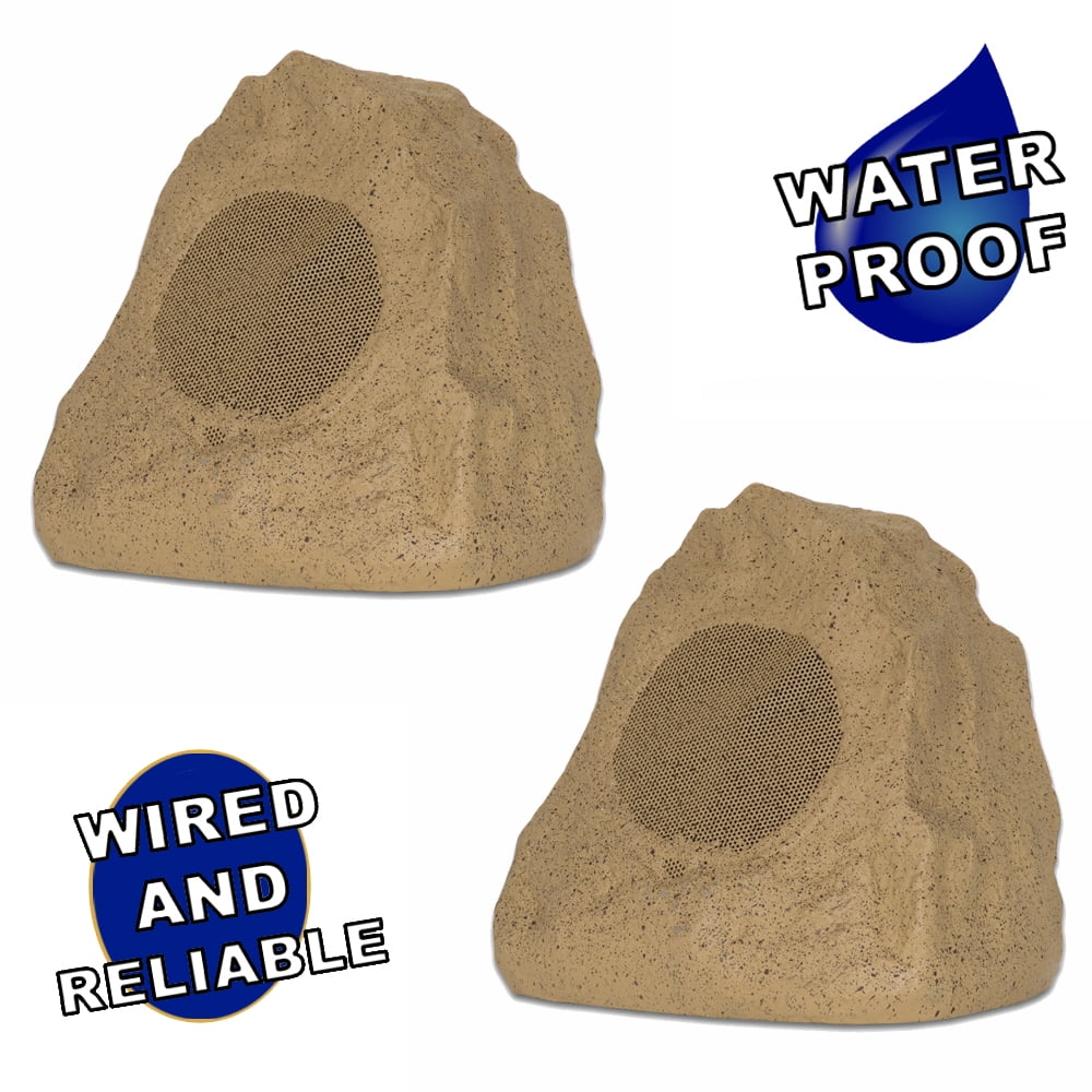 Theater Solutions 2R4S Outdoor Rock Speakers (Sandstone)