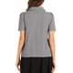 thumbnail image 3 of INSPIRAR CHIC Blusa de cuadros vintage con mangas abullonadas para mujer, L, negra, 3 of 6