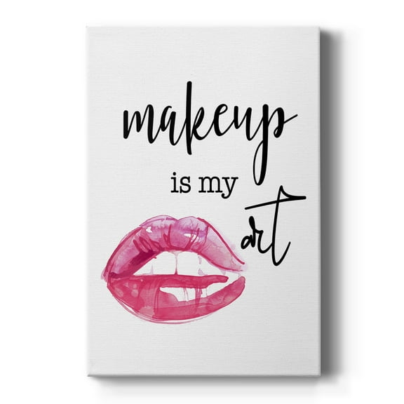 Makeup is My Art Premium Gallery Wrapped Canvas - Ready to Hang