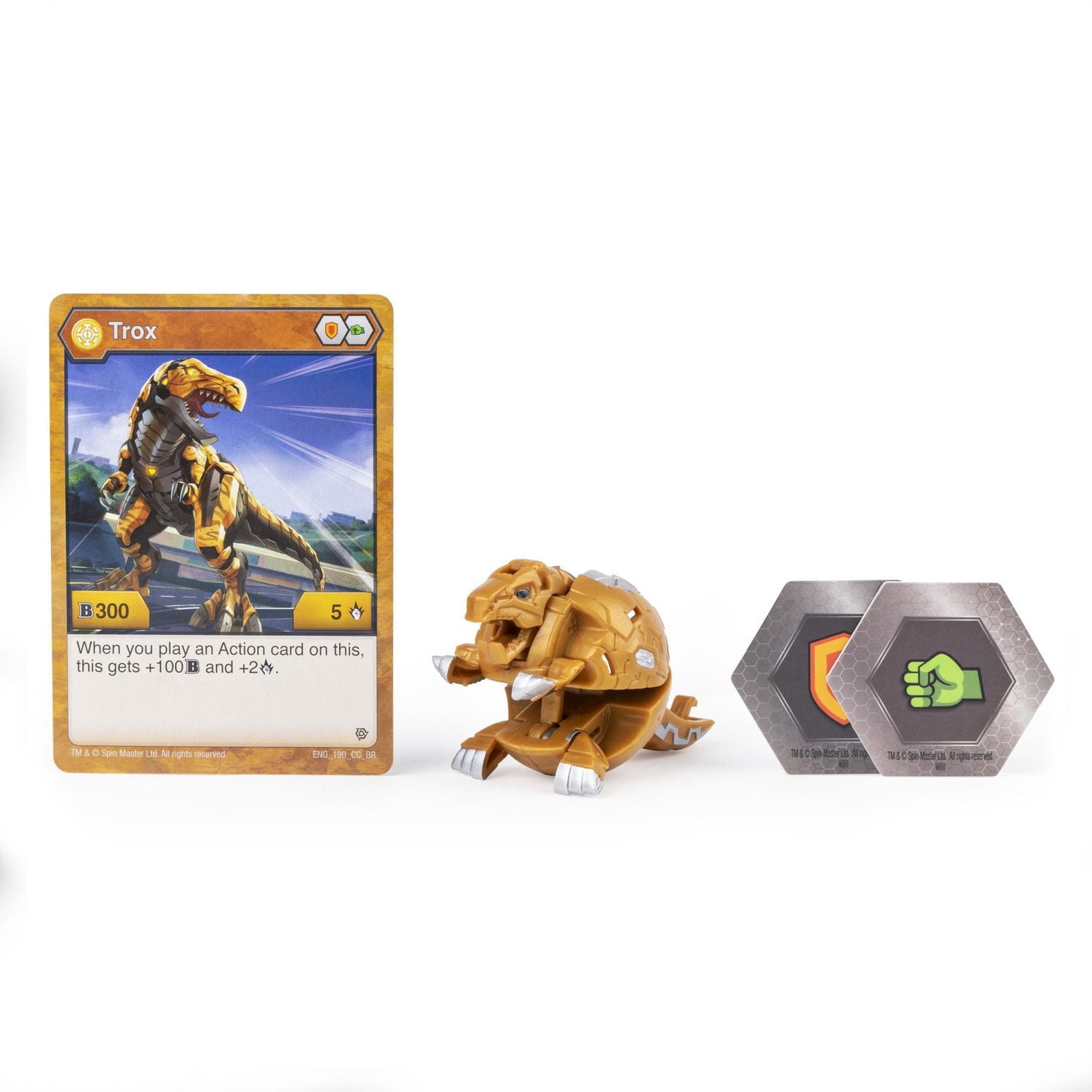 Bakugan, Aurelus Trox, Créature transformable à collectionner de 5 cm, à partir de 6 ans