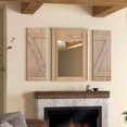 thumbnail image 4 of Costway Window Shutter 2 PCS Reclaimed Paulownia Wood Wall Decor with Antiqued Surface Light Brown, 4 of 10