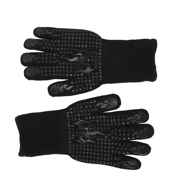 Silicona Antirresbaladiza de los Guantes Resistentes al Calor, Manoplas del Horno de Microonda del Horno del Bbq de la Fibra de Aramid