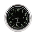 thumbnail image 1 of Xihbxyly Mini Reloj para Coche, Diseño de Aguja Luminosa, Mecanismo Electrónico de Cuarzo, Visibilidad Nocturna, Tamaño Compacto, Uso Versátil En Coche y Hogar, Incluye Adhesivo, Diámetro de 4 Cm, 1 of 2