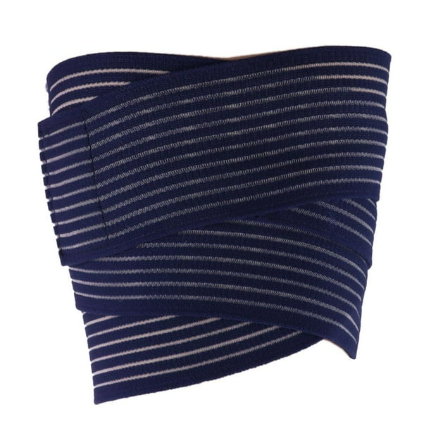 Vendaje de compresión de alta elasticidad, vendaje de soporte para tobillo, rodilla, pantorrilla, muslo y pierna. Azul 200cm