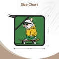 thumbnail image 3 of Rocae Cool Skateboarding Bulldog for Square Silicone Anti-scalding Mat Trivet Hot Pads for Kitchen Counter, Silicone Trivets for Hot Pots and Pans, 3 of 8