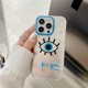 thumbnail image 1 of Funda De Teléfono De Plata De Hierro Caliente Para iPhone 11 14 Plus 12 13 Pro Max Moda Ojos De Pantalla Completa De Transparente Cubierta De Protección, 1 of 4
