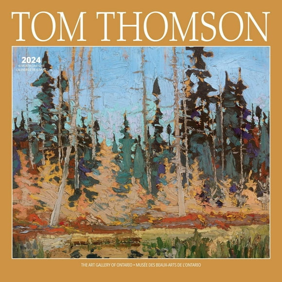 Wyman Publishing Tom Thomson AGO 2024 30.48x60.96 CM Mur Carré Calendrier, 9781525611667