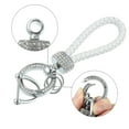 thumbnail image 4 of Unique Bargains Car Fob Key Chain Keychains Holder for Men and Women 360 Degree Rotatable with D Shaped Ring Bling Key Rings Set White, 4 of 7