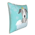 thumbnail image 2 of Fotbe Dog In Bathtub Pattern Velvet Decorative Throw Pillow Covers with Elegant Piping, Soft Plush Cushion Cover for Sofa, Bed, Car, Office-18"x18", 2 of 8