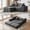 Gray, variant on Modular Sectional Sofa Cloud Boneless Couch Modern Sleeper Sofa for Living Room, No Assembly Required, Gray