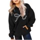 thumbnail image 2 of Cowsor Cute Hoodie for Teen Girls Trendy Bow Print Preppy Hooded Sweatshirts Kids Pullover Long Sleeve School Outfits, 2 of 7