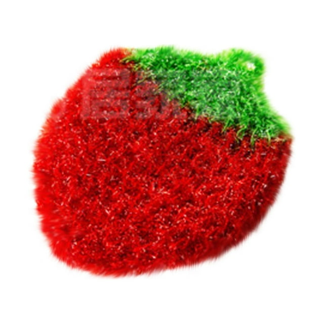 Strawberry Fruit Dish Towel Acrylic Polyester Yarn Hand-crocheted Dish Cloth Cleaning Cloth