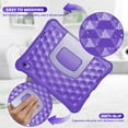 thumbnail image 3 of elitegadget Case for Onn 10.1 Inch Tablet (2024 Model) Gen 4 - Shockproof Lightweight Protective EVA Kids Kickstand Cover Case + 1 Stylus (Purple), 3 of 6
