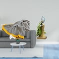 thumbnail image 2 of Manta de punto de con escultura de animal a rayas, suave y cálida, decoración de granja para el hogar, dormitorio, sofá, cama, silla, adorno, 2 of 8