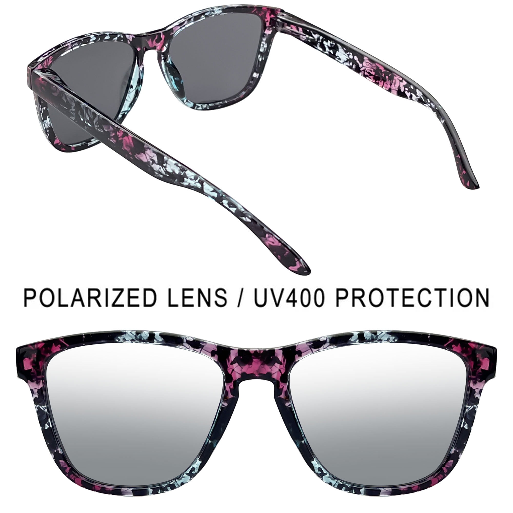Joopin Sunglasses Protection Mirrored for Sun Square glasses Retro Trendy Classic UV400 Polarized Women Men, Womens