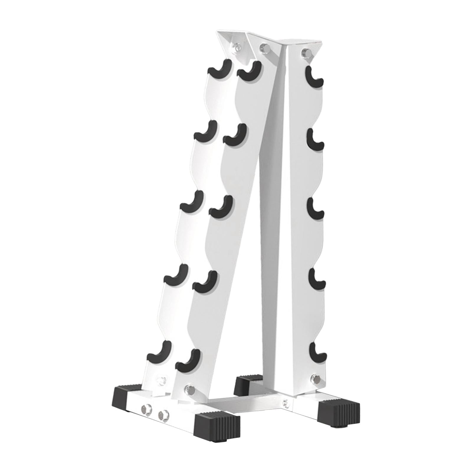 DimyFew Dumbbell Rack Compact A-frame Dumbbell Weight Rack Multipurpose Dumbbell Storage 5 Tier