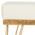 thumbnail image 5 of SAFAVIEH Jenine Faux Ostrich Square Bench, Cream Leather/Gold, 5 of 5