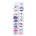 thumbnail image 6 of Rkxzt Shoe Storage,Foldable Plastic Shoe Box Organizer Storage Stackable Tidy Box Transparent 28x18.5x9.5cm,Clothing & Wardrobe Storage|Plastic,Blue, 6 of 8