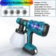 thumbnail image 3 of Rociador de Pintura Inalámbrico Compatible con Batería Ma*kita, Rociador de Pintura Eléctrico Pistola de Pintura HVLP con 3 Patrones 4 Boquillas de Tamaño para Pintar en Casa Muebles Gabinetes (Solo, 3 of 7