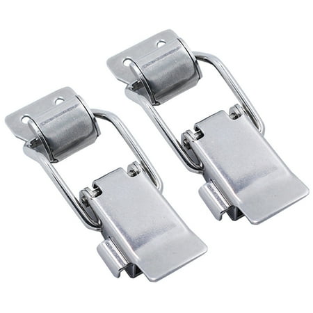 

2pcs Adjustable Self-locking Buckles Stainless Steel Toggle Latch Clamps Lever Latches Adjustable Pull Latches Heavy Duty Toggle Bolts Clamps