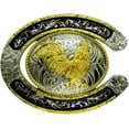 thumbnail image 1 of Moranse Religion Cross Cowboy Kneeling Prayer And Horse Design Belt Buckles, 1 of 5