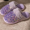 thumbnail image 5 of Zapatos de casa antideslizantes, cómodas zapatillas de algodón, zapatos de dormitorio para el hogar, interiores, 5 of 5