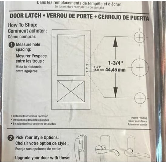 Wright Products Push-Button Screen Door Latch, Aluminum, for Out-Swinging Wood and Metal Doors