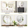 thumbnail image 2 of 30" Round/Rectangle Bathroom Mirror – Tempered Glass Vanity Mirror, Anti-Rust Aluminum Frame, Shatter-Resistant(Gold Frame), 2 of 8
