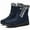 Blue, variant on Snow Boots Women Winter Shoes: Outdoor Women Booties with Warm Faux Fur