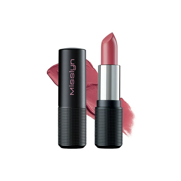 Misslyn Mattastic Lipstick #390 Eyes On Me, Creamy Semi-matte Texture Satin Lipstick, 0.123 oz