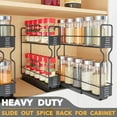 thumbnail image 2 of SpaceAid Pull Out Spice Rack Organizer with Labels, 2 Drawers 2-Tier, 5.2" W x10.75 D x10 H, 2 of 6