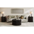 thumbnail image 4 of Brix Mid-Century Modern Floating Sculpture Layered Round End Table, 4 of 11