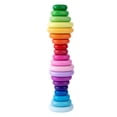 thumbnail image 2 of Bloques apilables de Juguetes Torre de construcción temprana de apiladores rico y Habilidad fina para Piedra 20pcs arco iris Salvador Apilador de juguetes clásicos, 2 of 5