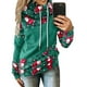thumbnail image 5 of Sudaderas Navideñas Moda Navideña Mujer Imprimir Manga Larga Cómodo Transpirable Tops Con Capucha Cordón Odeerbi ODB121726, 5 of 7