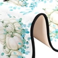 thumbnail image 3 of Dreamtimes White Pumpkins Leaves Hallway Runner Rug 2'x6' Kitchen Rug with Rubber Backing Turquoise Autumn Non Slip Entryway Rug Runner Washable Soft Area Rug for Hallway Bedroom Kitchen Decor, 3 of 6