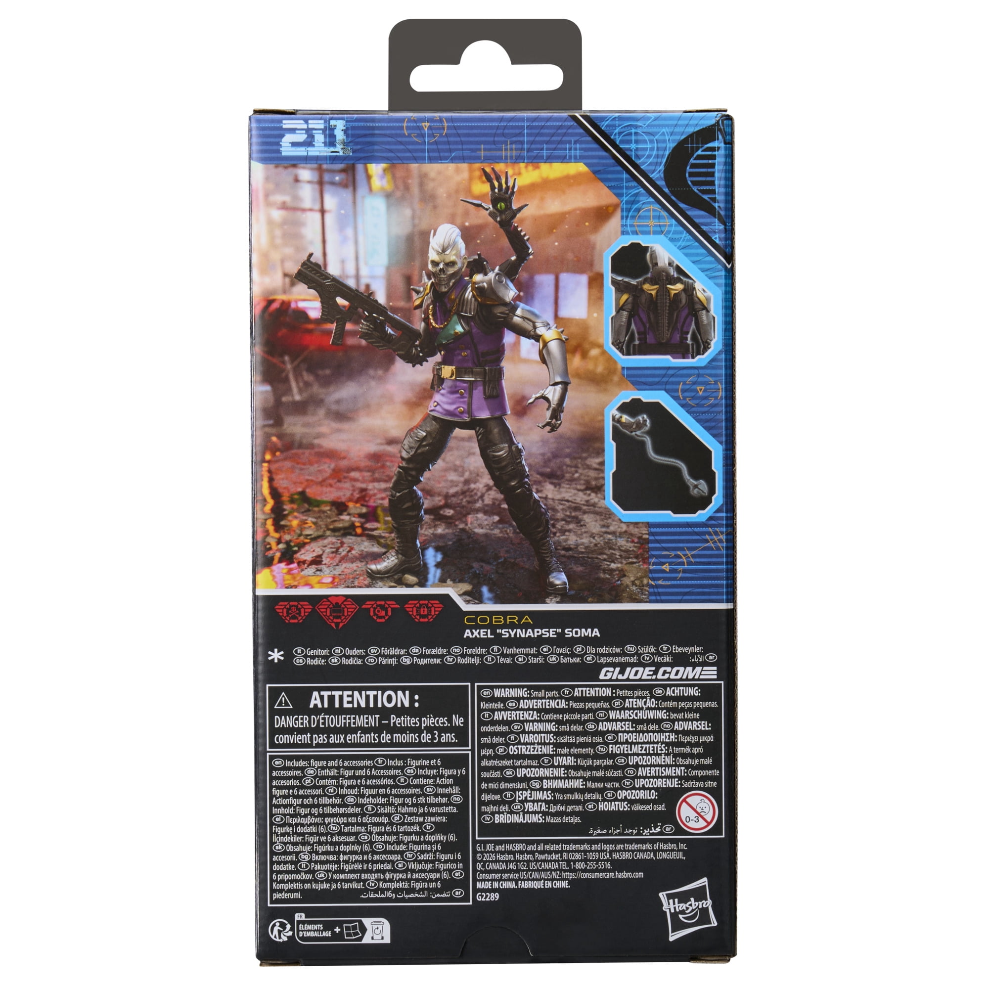 G.I. Joe Classified Series 211, Axel "Synapse" Soma, 6 inch Action Figure