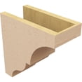 thumbnail image 5 of 6"W x 12"D x 12"H Classic Asheboro Rough Cedar Woodgrain TimberThane Corbel, Primed Tan, 5 of 6