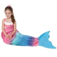 thumbnail image 2 of Manta Catalonia Kids con forma de cola de sirena, franela con forma de arco iris, 2 of 7