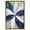 Gold Frame, variant on white And Blue Blossom II Canvas Indigo Abstract Art by Art Remedy, White Frame, 16" x 24"