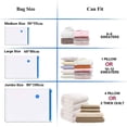 thumbnail image 4 of Durable Vacuum Storage Bags For Clothes Pillows Bedding Blanket More S, 4 of 5