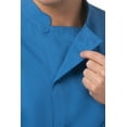 thumbnail image 4 of Chef Works Men's Morocco Chef Coat, Three-Quarter Sleeve Chef Jacket with Pockets, 4XL, Blue, 4 of 7