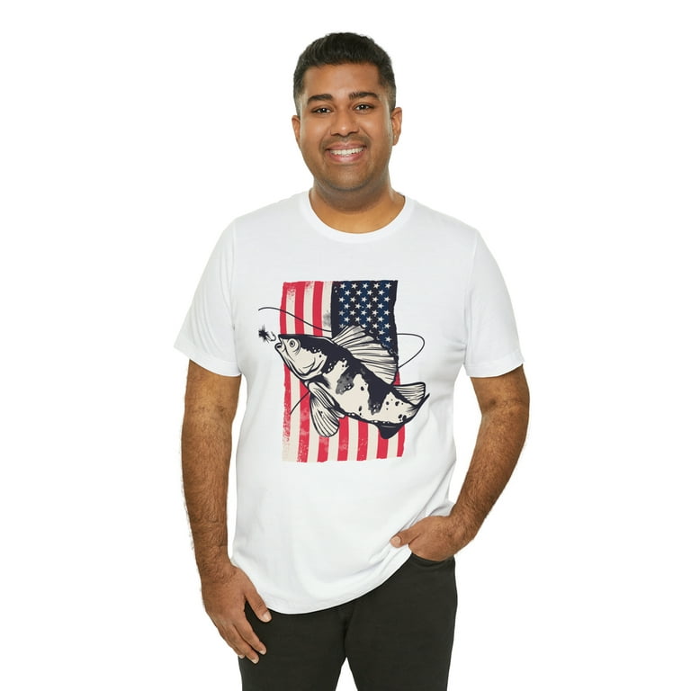 Men's Fishing Patriotic Fly Fishing Shirt